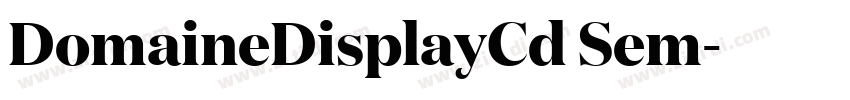 DomaineDisplayCd Sem字体转换